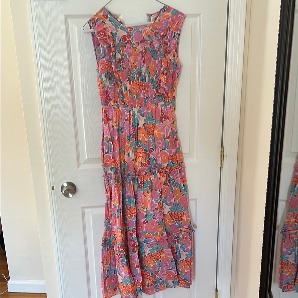 Banjanan Floral Multicolor Sleeveless Dress